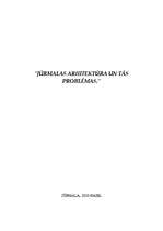 Referāts 'Jūrmalas arhitektūra', 1.