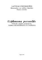 Referāts 'Uzņēmuma personāls', 1.