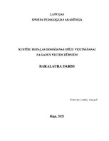 Diplomdarbs 'Kustību rotaļas domāšanas spēju veicināšanai piecus - sešus gadus veciem bērniem', 1.