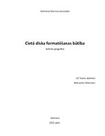 Referāts 'Cietā diska formatēšanas būtība', 1.