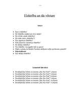 Konspekts 'Elektrība, elektrības vēsture', 1.