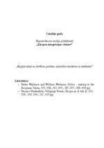 Konspekts 'Kopējā ārējā un drošības politika, sadarbība tieslietās un iekšlietās', 1.