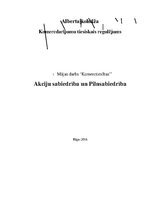Referāts 'Akciju sabiedrība un pilnsabiedrība', 1.