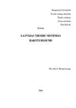 Referāts 'Latvijas tiesību sistēmas raksturojums', 1.