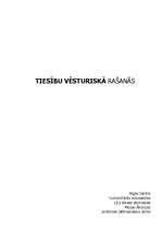 Referāts 'Tiesību vēsturiskā rašanās', 1.