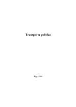 Referāts 'ES transporta politika', 1.