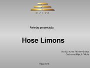 Referāts 'Hose Limons', 26.
