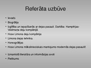 Referāts 'Hose Limons', 27.