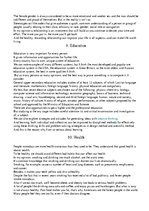 Konspekts 'The Oral Part of the English Language Proficiency Exam', 5.