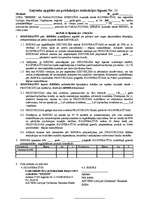 Paraugs 'Izejvielu apgādes un produkcijas realizācijas līgums', 1.