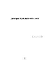 Referāts 'Izmaiņas Prokuratūras likumā', 1.
