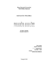 Referāts 'Finašu analīze', 1.