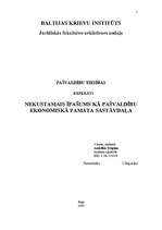 Referāts 'Nekustamais īpašums kā pašvaldību ekonomiskā pamata sastāvdaļa', 1.