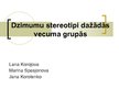 Prezentācija 'Dzimumu stereotipi dažādās vecuma grupās', 1.