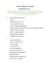 Konspekts 'Scenārijs skolas salidojumam', 1.