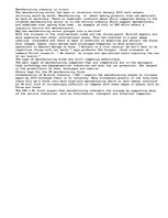 Eseja 'Manufacturing Industry in Crisis ', 1.