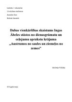 Referāts 'Dabas vienkāršības skaistums I.Ābeles stāstos no dienasgrāmatu un ceļojumu aprak', 1.