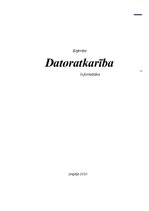 Referāts 'Datoratkarība', 1.