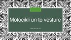 Prezentācija 'Motocikli un to vēsture', 1.
