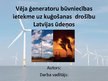 Prezentācija 'Jūras vēja ģeneratoru parku ietekme uz kuģošanas drošību Latvijas ūdeņos', 1.