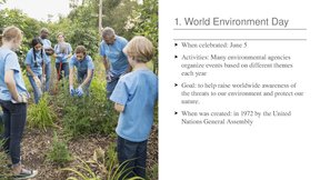 Prezentācija 'World holidays devoted to environment and ecology', 2.