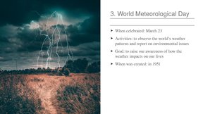 Prezentācija 'World holidays devoted to environment and ecology', 4.