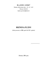 Biznesa plāns 'Biznesa plāns skaistumkopšanas salonam', 1.