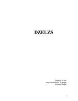 Referāts 'Dzelzs', 1.