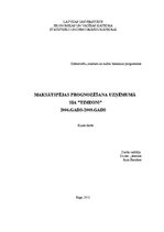 Referāts 'Maksātspējas prognozēšana', 1.