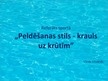 Prezentācija 'Peldēšanas stils - krauls uz krūtīm', 1.