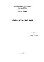 Referāts 'Mitoloģija Senajā Grieķijā', 1.