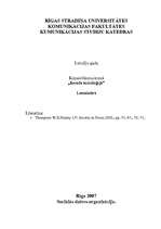 Konspekts 'Sociālās dzīves organizācija', 1.