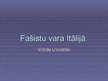 Prezentācija 'Fašistu vara Itālijā', 1.