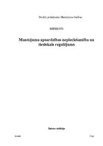 Referāts 'Mantojuma apsardzības nepieciešamība un tiesiskais regulējums', 1.