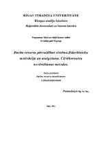 Konspekts 'Darbinieku pārvaldība, stils', 1.