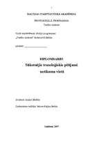 Diplomdarbs 'Sākotnējie trasoloģiskie pētījumi notikuma vietā', 1.