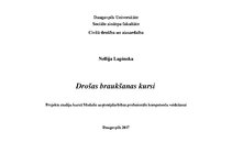 Paraugs 'Drošas braukšanas kursi', 1.