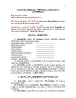 Paraugs 'Līgums par fiziskas personas automašīnas iznomāšanu', 1.