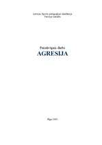 Referāts 'Agresija', 1.