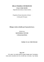 Konspekts 'Eiropas valstu attīstība pēc Pirmā pasaules kara', 1.
