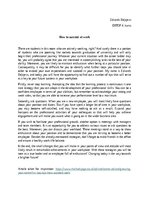 Eseja 'How to succeed at work?', 1.