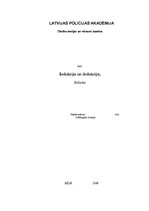 Referāts 'Indukcija un dedukcija', 1.