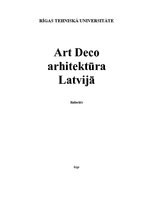 Referāts 'Art Deco arhitektūra Latvijā', 1.