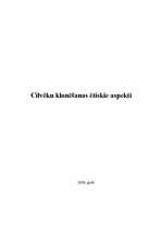 Referāts 'Cilvēku klonēšanas ētiskie aspekti', 1.