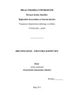 Eseja 'Starptautiskās ekonomiskās attiecības', 1.