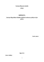 Referāts 'Latvijas Republikas fiskālās politikas tendences pēdējos trijos gados', 1.