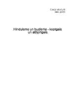 Referāts 'Hinduisms un budisms - kopīgais un atšķirīgais', 1.