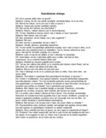 Eseja 'Sokrātiskais dialogs', 1.