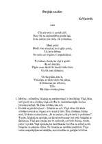 Eseja 'O.Vācieša dzejoļa analīze', 1.