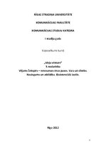 Eseja 'Viljams Šekspīrs - renesanses ēnas puses. Vara un cilvēks. Noziegums un atbildīb', 1.